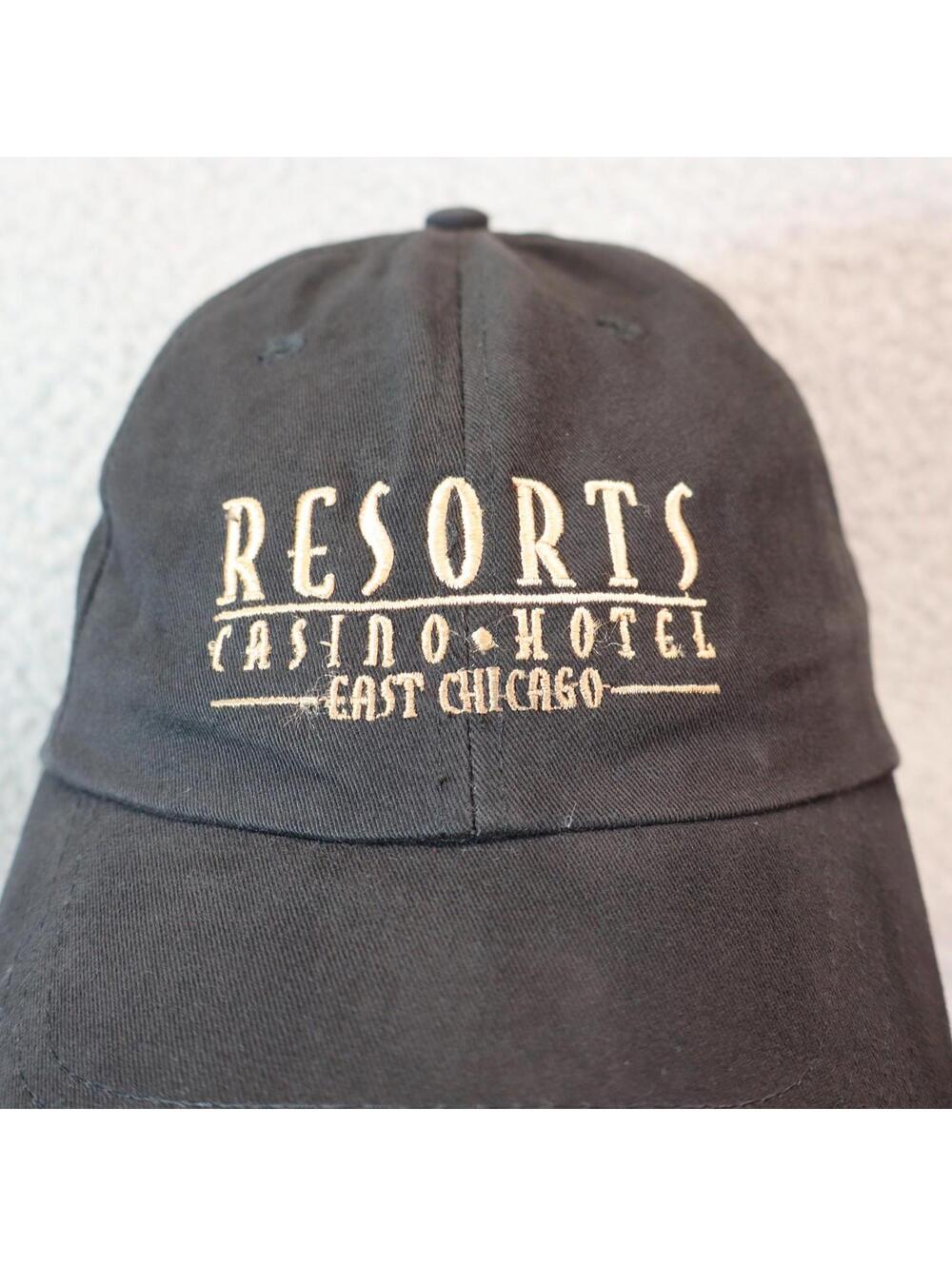 Resorts Casino Hotel Cap East Chicago Hat Black OS Embroider